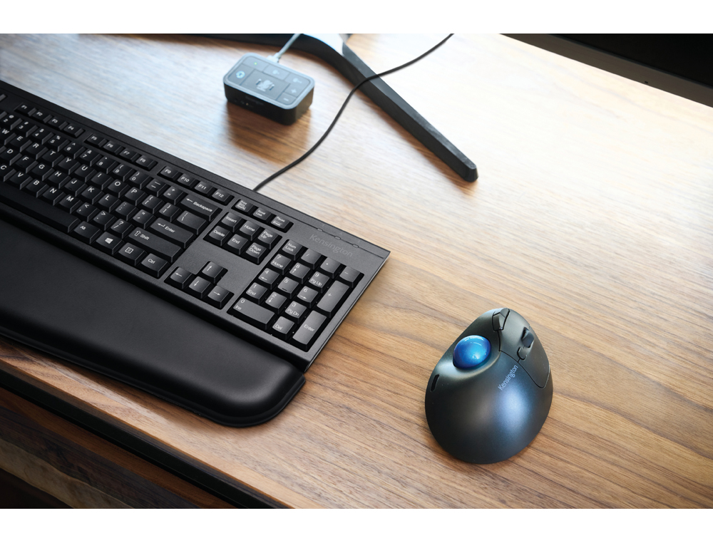 RATON KENSINGTON OPTICO TRACKBALL TB450 PRO FIT ERGO 1600 DPI INALAMBRICO COLOR NEGRO/AZUL