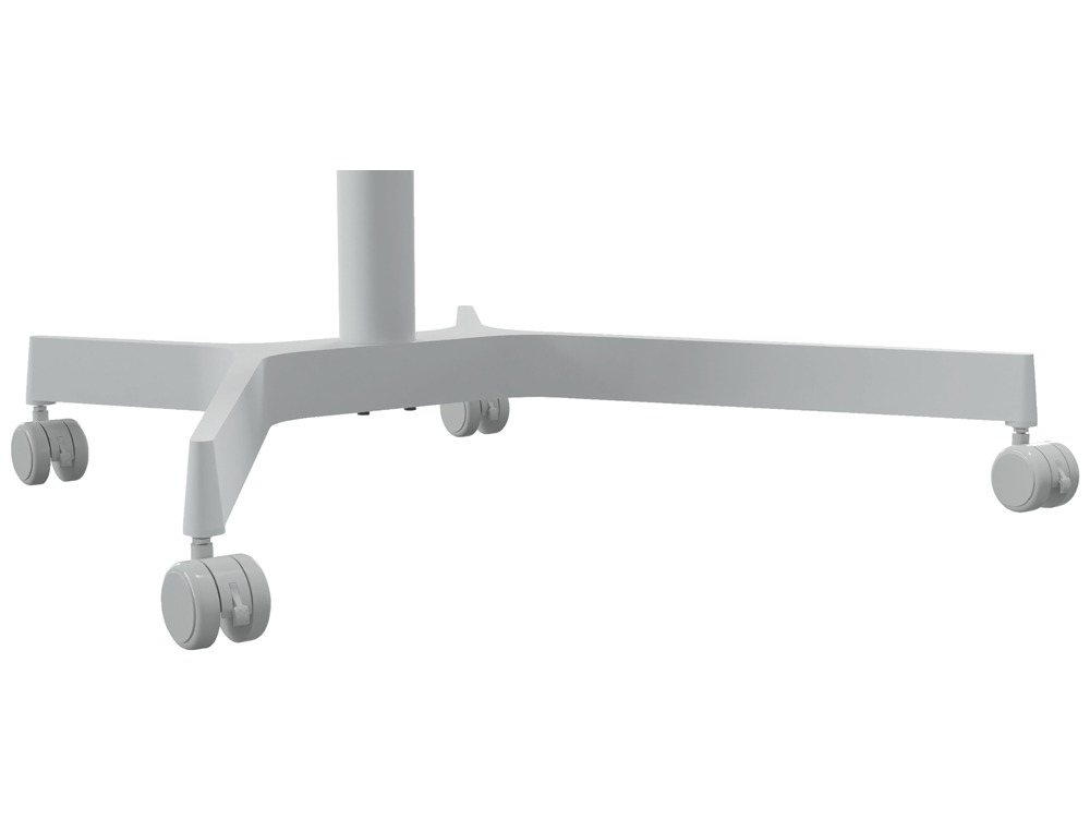 MESA LEITZ ERGO REGULABLE EN ALTURA NEUMATICA TABLERO 80X60 CM CON 4 RUEDAS COLOR BLANCO