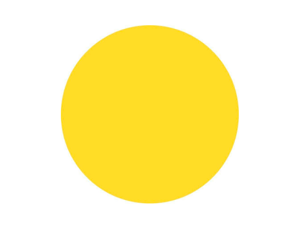 GOMETS LIDERPAPEL AUTOADHESIVO CIRCULOS 15 MM AMARILLO ROLLO DE 2500 UNIDADES EN CAJA DE CARTON