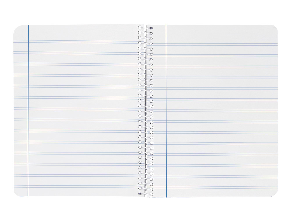 CUADERNO ESPIRAL LIDERPAPEL A4 WITTY TAPA DURA 80H 90GR PAUTA 2,5MM CON MARGEN COLOR VERDE