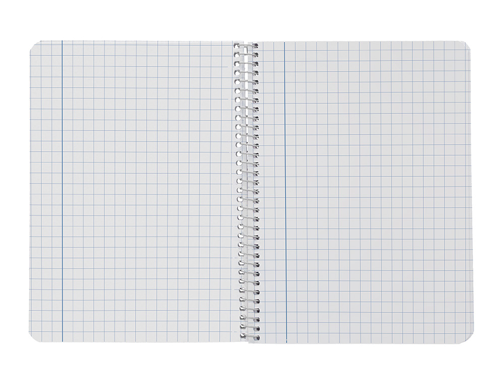 CUADERNO ESPIRAL LIDERPAPEL A5 SMART TAPA BLANDA 80H 75GR CUADRO 8MM CON MARGEN COLORES SURTIDOS