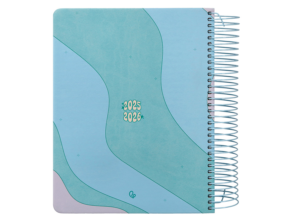 AGENDA ESCOLAR LIDERPAPEL 25-26 ESPIRAL ZANTE DIA PAGINA A5 BILINGÜE PAPEL FSC 80 GR