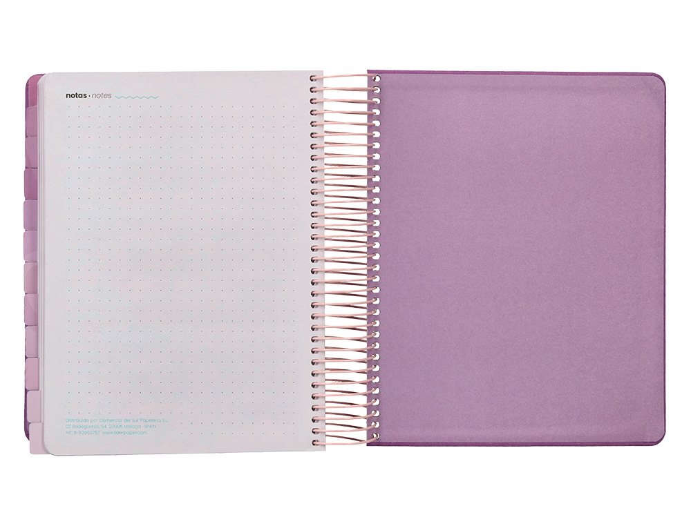 AGENDA ESCOLAR LIDERPAPEL 25-26 ESPIRAL KYMOLOS DIA PAGINA A5 BILINGE PAPEL FSC 80 GR