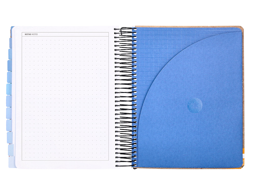 AGENDA ESCOLAR ANTARTIK 25-26 ESPIRAL CARGO DIA PAGINA A5 BILINGE PAPEL FSC 80 GR