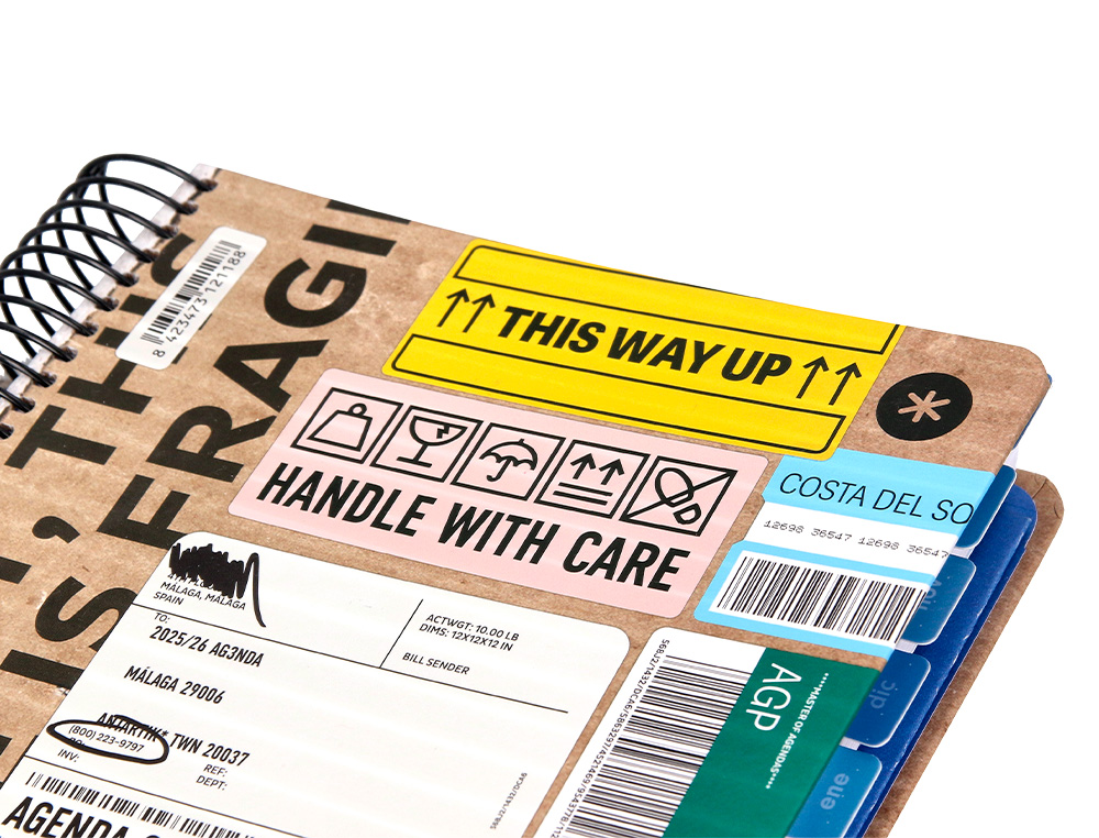 AGENDA ESCOLAR ANTARTIK 25-26 ESPIRAL CARGO DIA PAGINA A5 BILINGE PAPEL FSC 80 GR