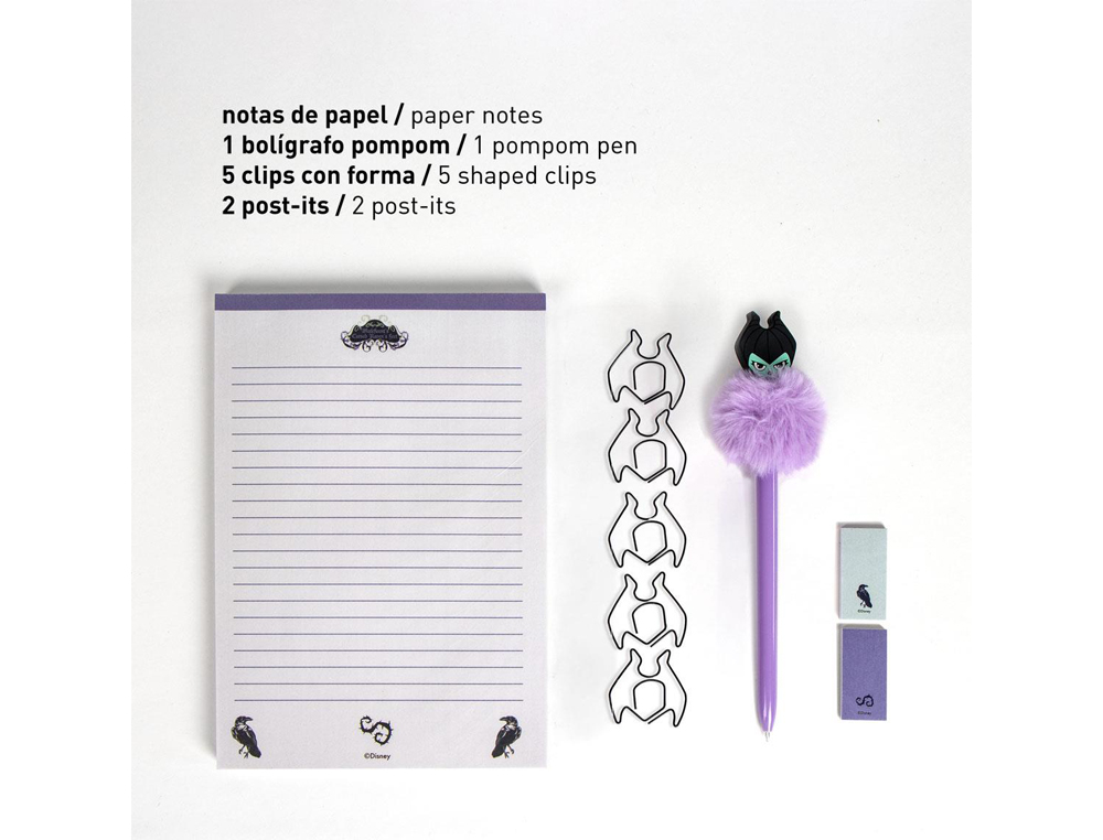 SET DE PAPELERIA DISNEY VILLANAS