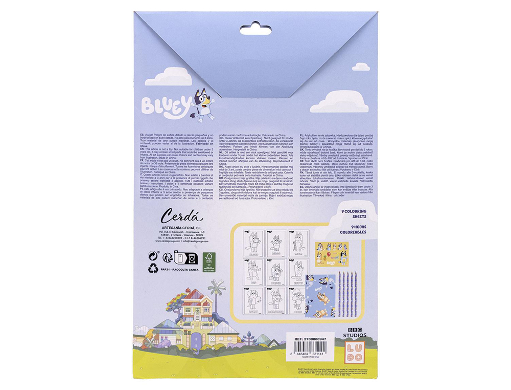 SET DE PAPELERIA COLOREABLE BLUEY