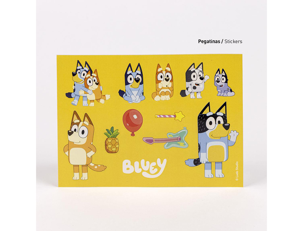 SET DE PAPELERIA COLOREABLE BLUEY