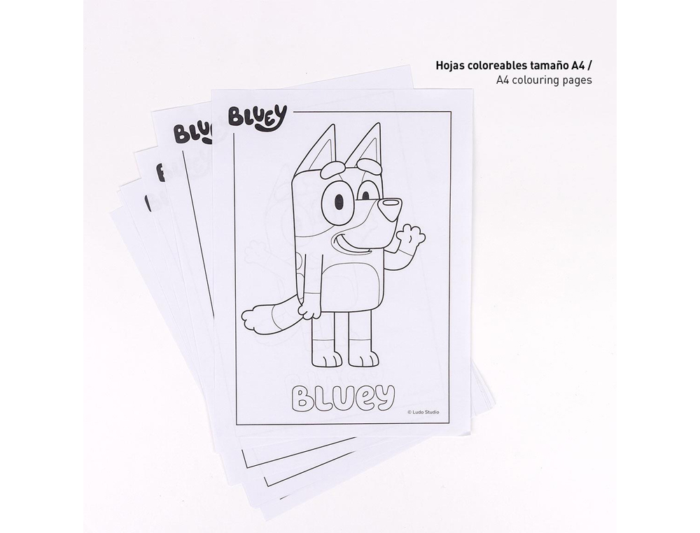 SET DE PAPELERIA COLOREABLE BLUEY