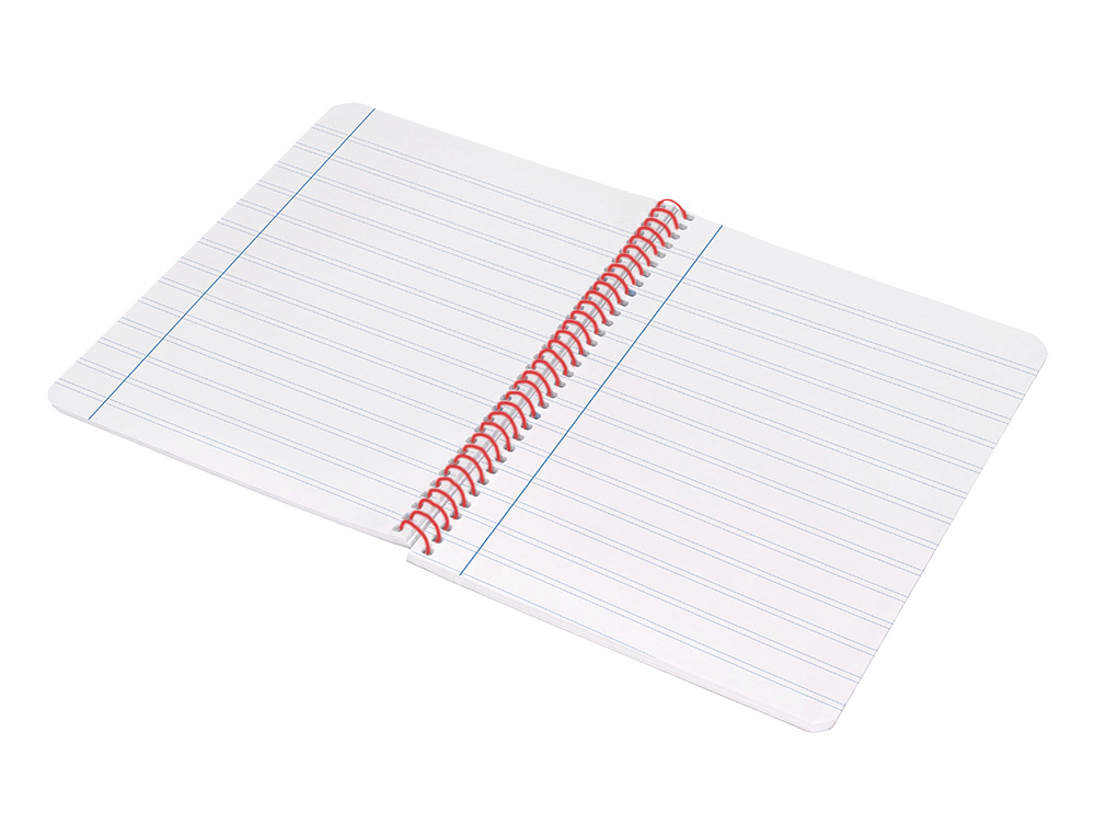 CUADERNO ESPIRAL LIDERPAPEL A4 WONDER TAPA PLASTICO 80H 90GR PAUTA ESTRECHA 2,5MM CON MARGEN COLOR NARANJA