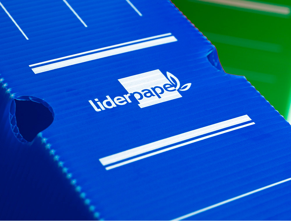 CAJA ARCHIVO DEFINITIVO PLASTICO LIDERPAPEL LOMO 100 MM AZUL 360X100X260 MM