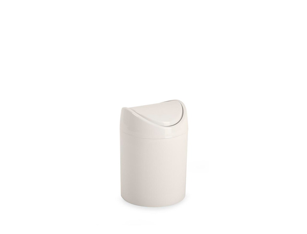 PAPELERA PLASTICO PLASTICFORTE TINY SOBREMESA 1,4L COLORES SURTIDOS 12,5X12,5X17,5 CM