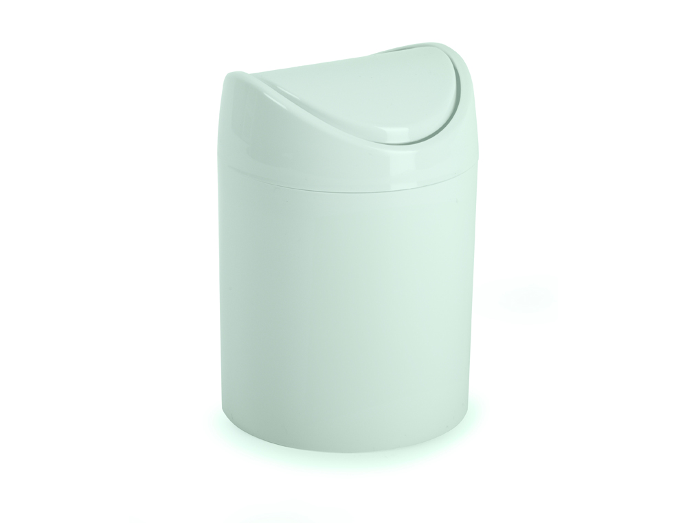 PAPELERA PLASTICO PLASTICFORTE TINY SOBREMESA 1,4L COLORES SURTIDOS 12,5X12,5X17,5 CM