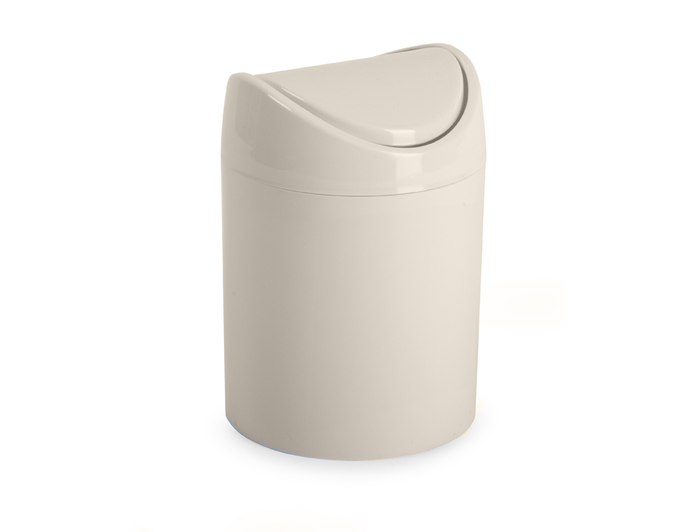 PAPELERA PLASTICO PLASTICFORTE TINY SOBREMESA 1,4L COLORES SURTIDOS 12,5X12,5X17,5 CM