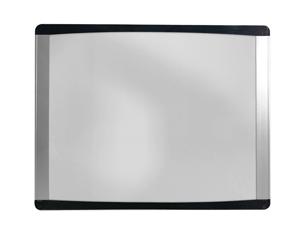 PIZARRA BLANCA BI-OFFICE INKA MAGNETICA ACERO LACADO MARCO DE ALUMINIO Y LATERALES PLASTICO NEGRO 355X280 MM