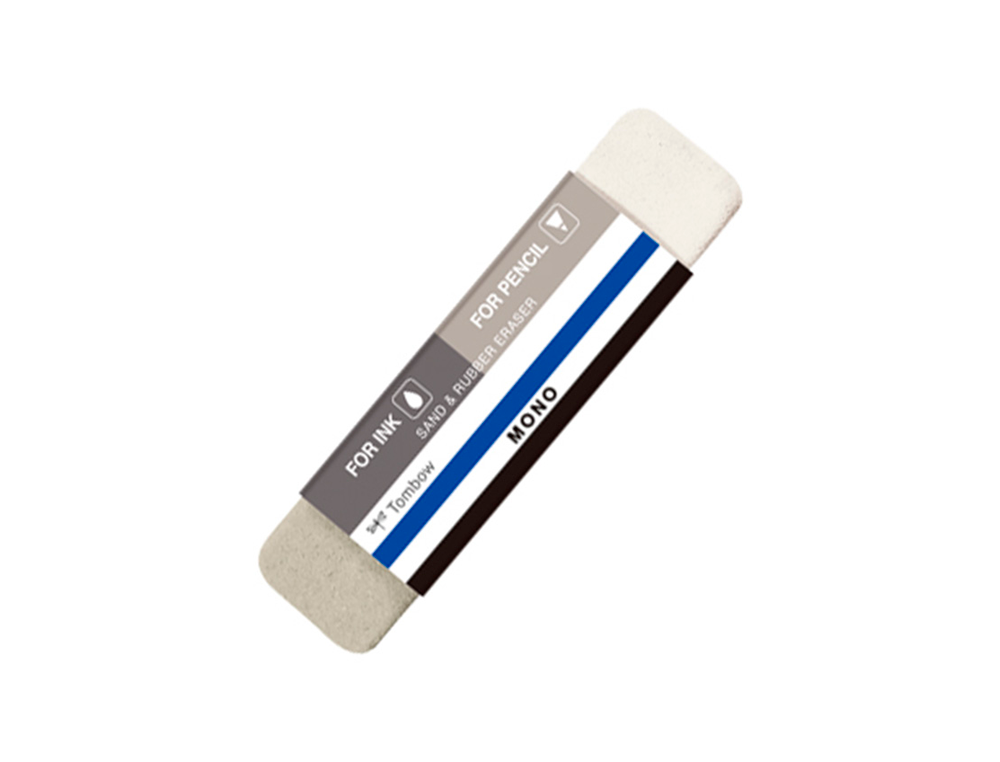 GOMA DE BORRAR TOMBOW MONO DOBLE PARA TINTA Y LAPIZ