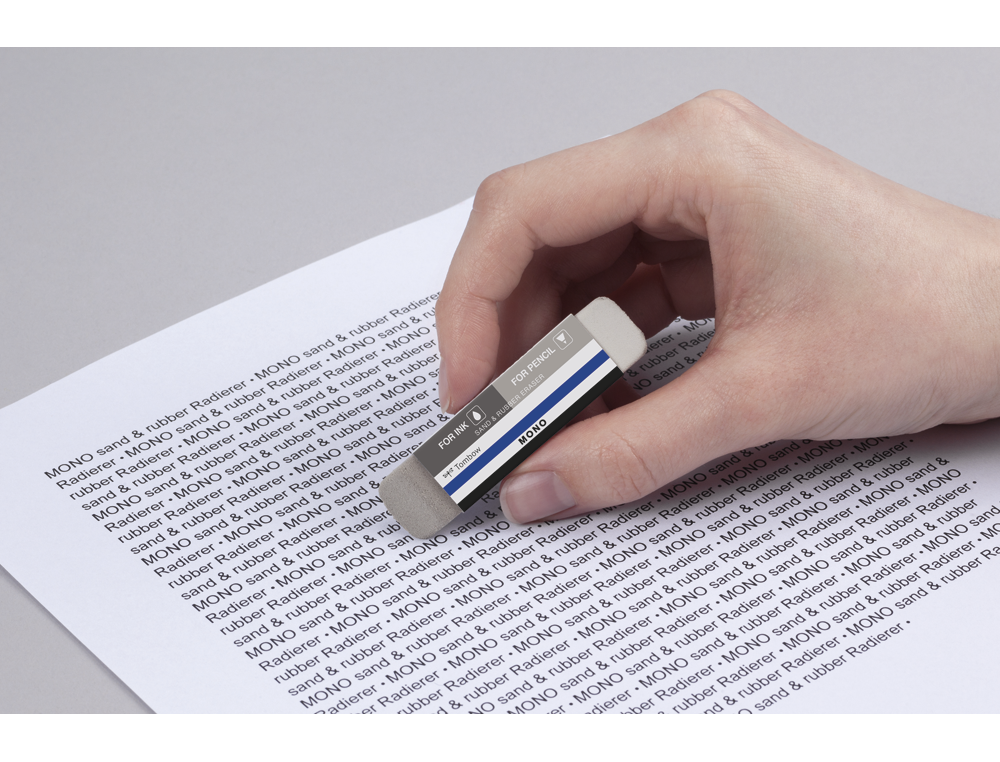 GOMA DE BORRAR TOMBOW MONO DOBLE PARA TINTA Y LAPIZ