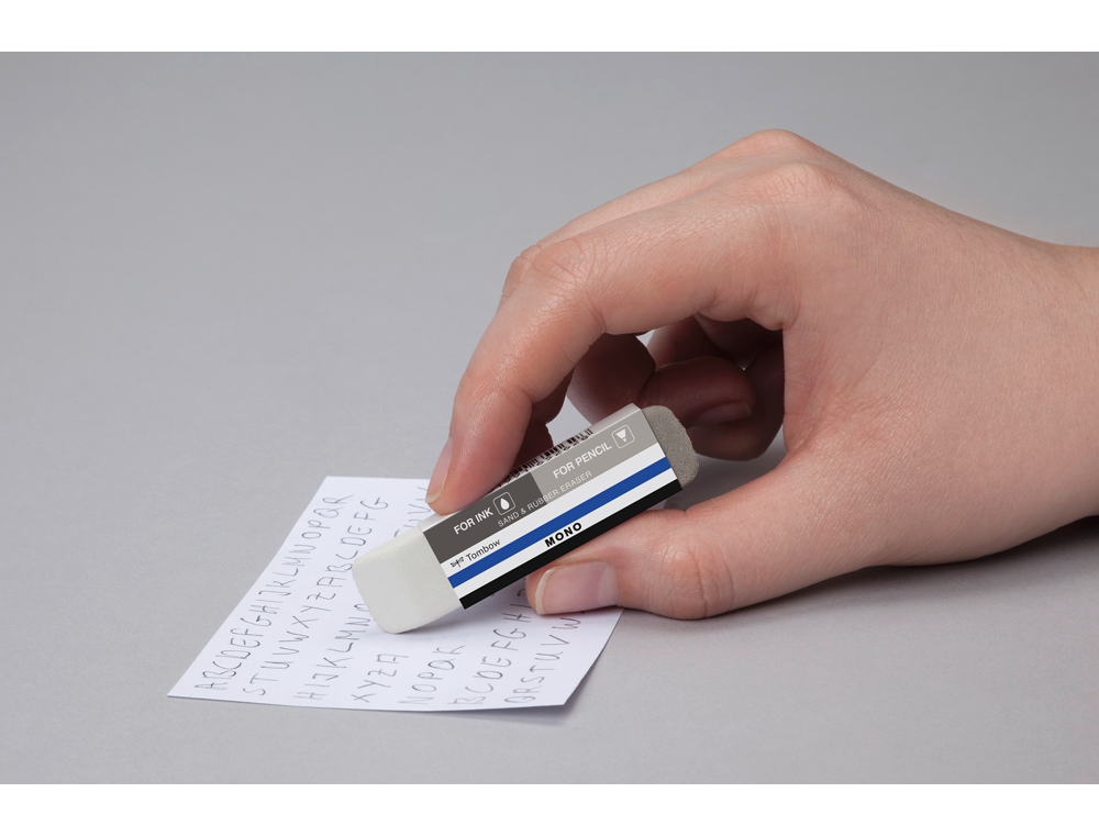 GOMA DE BORRAR TOMBOW MONO DOBLE PARA TINTA Y LAPIZ