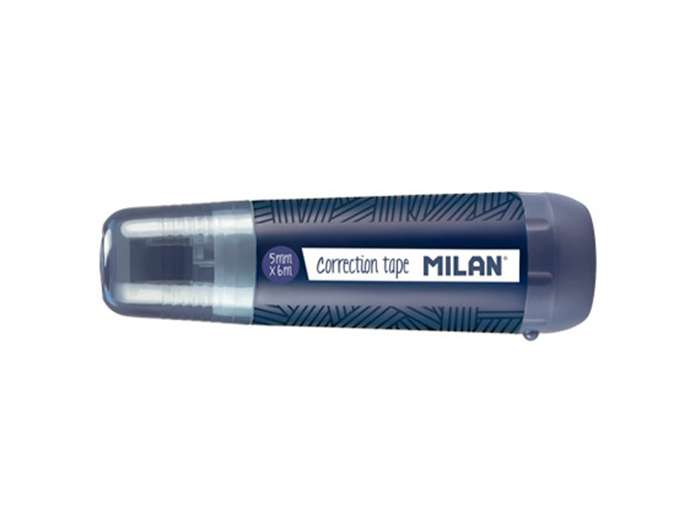 CINTA CORRECTORA MILAN 5 MM X 6 M COLECCION 430 SINCE 1918 AZUL MARINO BLISTER DE 1 UNIDAD + 1 RECAMBIO