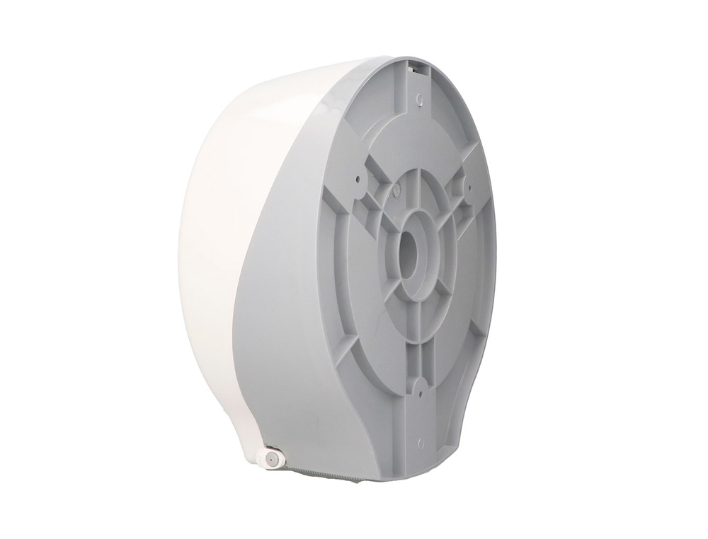 DISPENSADOR PAPEL HIGIENICO INDUSTRIAL BUNZL BUGA FABRICADO EN ABS COLOR BLANCO