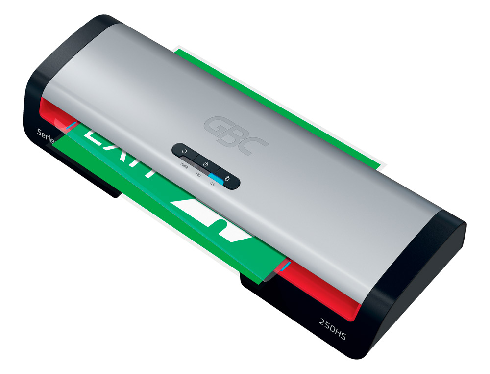 PLASTIFICADORA GBC 250HS OFFICE DIN A3 APAGADO AUTOMATICO 2 RODILLOS HASTA 125 MICRAS