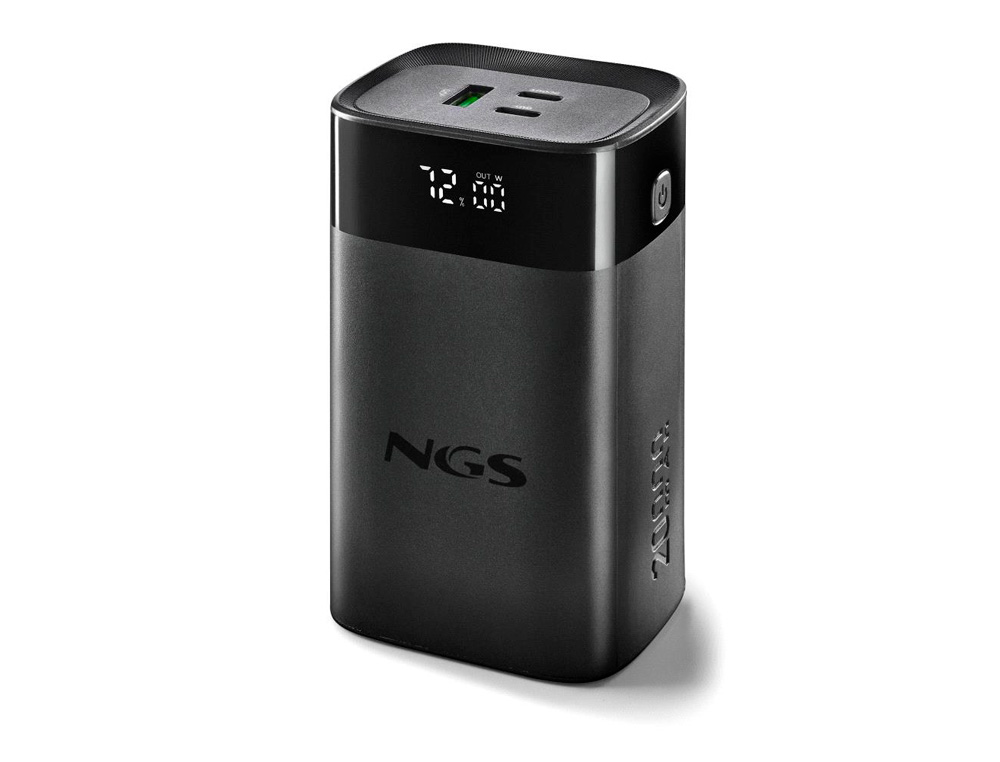 BATERIA EXTERNA NGS PARA PORTATIL CARGA RAPIDA 65W 20000 MAH 2XUSB-C 1XUSB-A