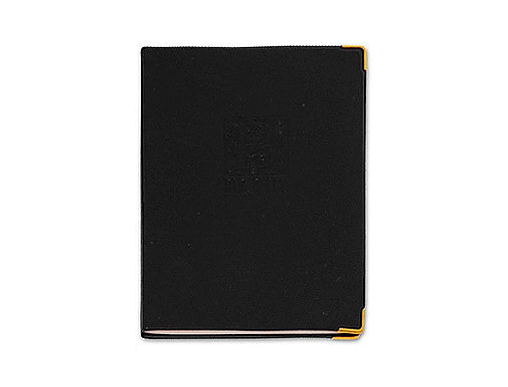LISTIN TELEFONICO Q-CONNECT TAPA FLEXIBLE CON CANTONERA DORADA 120X80 MM