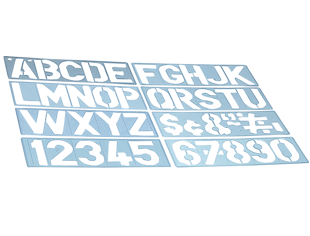 PLANTILLA LIDERPAPEL ROTULACION 1700 LETRAS Y NUMEROS 50 MM
