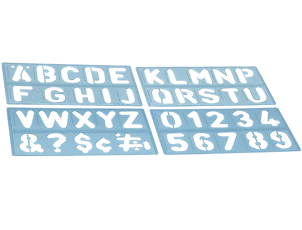 PLANTILLA LIDERPAPEL ROTULACION 1800 LETRAS Y NUMEROS 100 MM