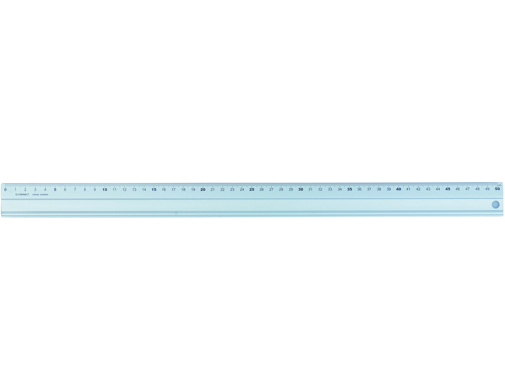REGLA Q-CONNECT METALICA ALUMINIO 50 CM