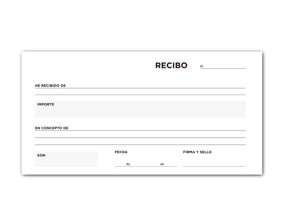 TALONARIO LIDERPAPEL RECIBOS 3/Fº ORIGINAL T136 SIN MATRIZ
