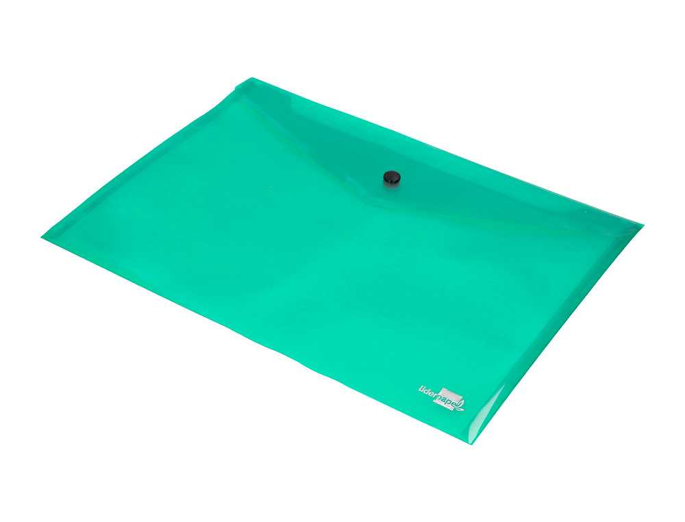 CARPETA LIDERPAPEL DOSSIER BROCHE 34043 POLIPROPILENO DIN A4 VERDE TRANSPARENTE 50 HOJAS