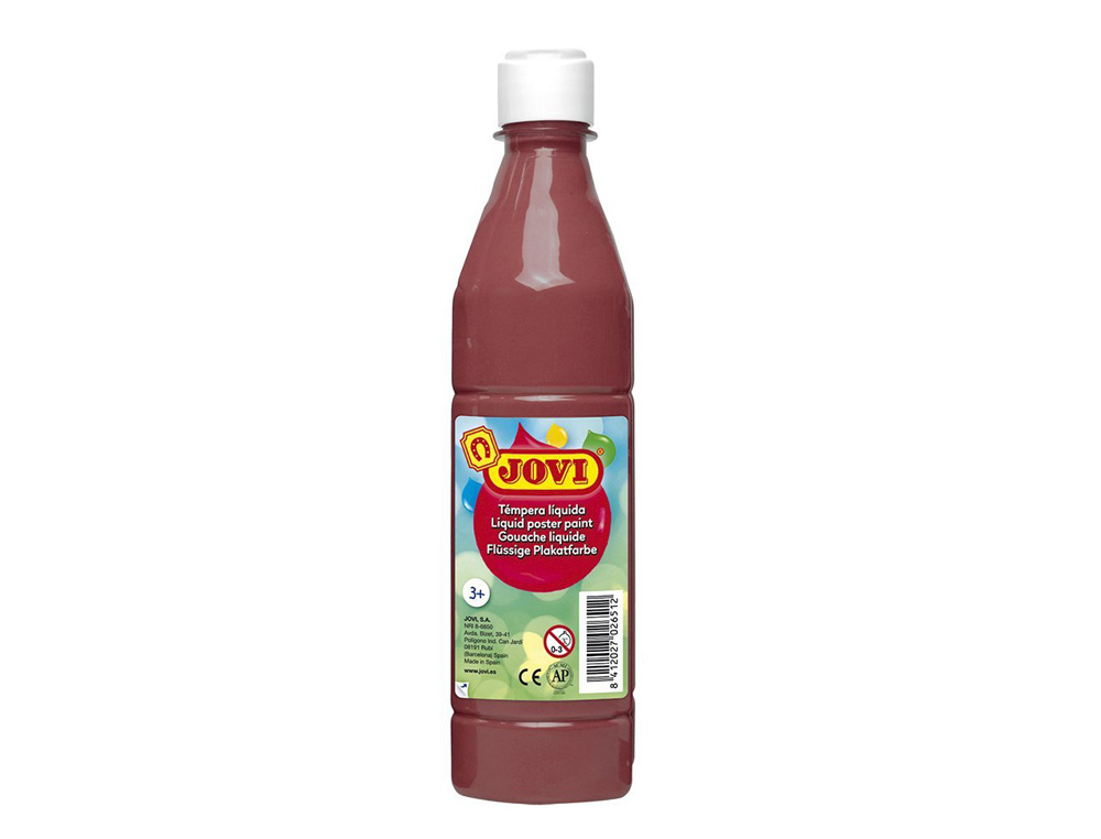 TEMPERA LIQUIDA JOVI ESCOLAR 500 ML MARRON