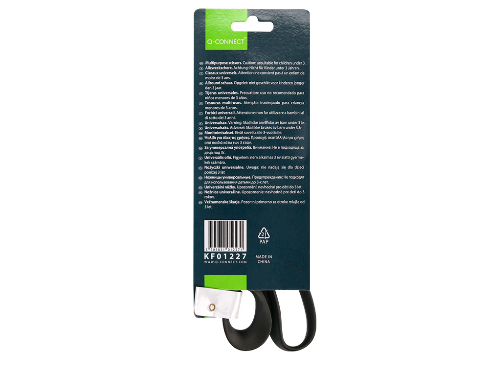 TIJERA OFICINA Q-CONNECT INOXIDABLE 8