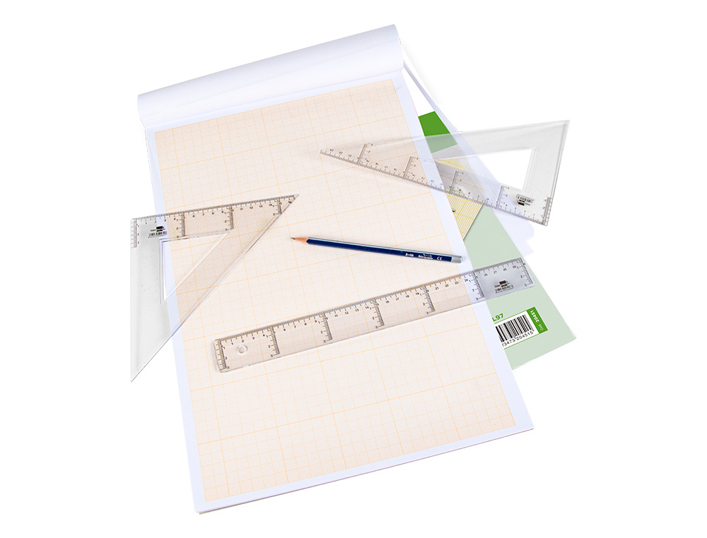 BLOC PAPEL MILIMETRADO LIDERPAPEL ENCOLADO 210X297 MM 50 HOJAS 80G/M2