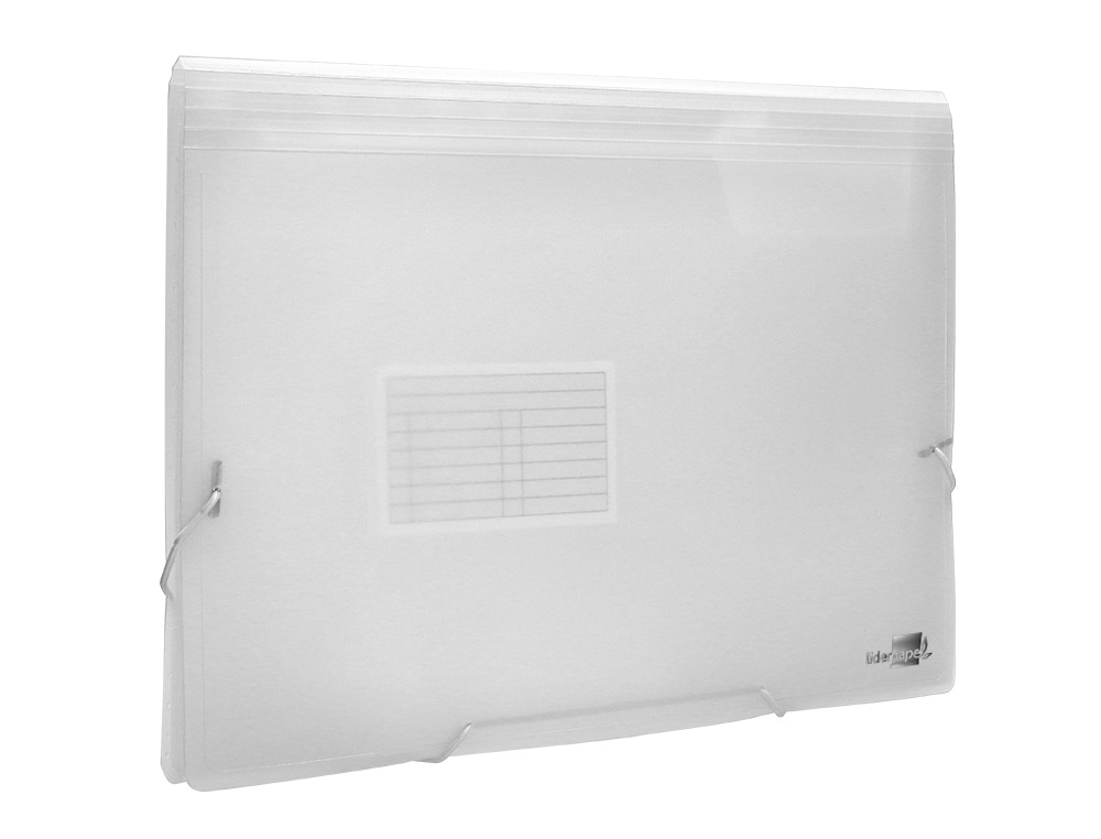 CARPETA LIDERPAPEL CLASIFICADOR FUELLE 32114 POLIPROPILENO DIN A4 INCOLORA 13 DEPARTAMENTOS