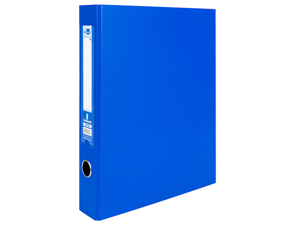 MODULO LIDERPAPEL 3 ARCHIVADORES FOLIO 2 ANILLAS MIXTAS 40MM AZUL