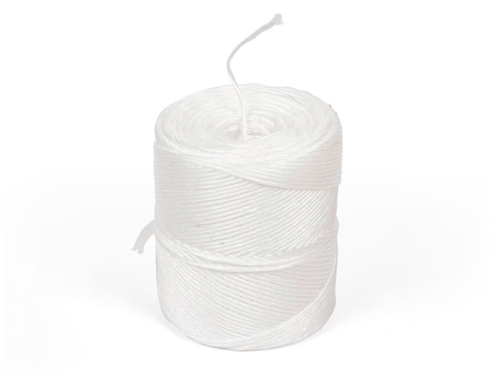 CUERDA RAFIA LIDERPAPEL COLOR BLANCO ROLLO DE 600 METROS