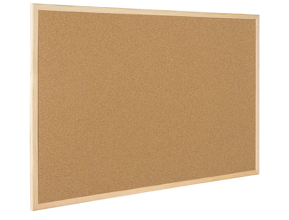 PIZARRA CORCHO Q-CONNECT 90X60 CM MARCO DE MADERA