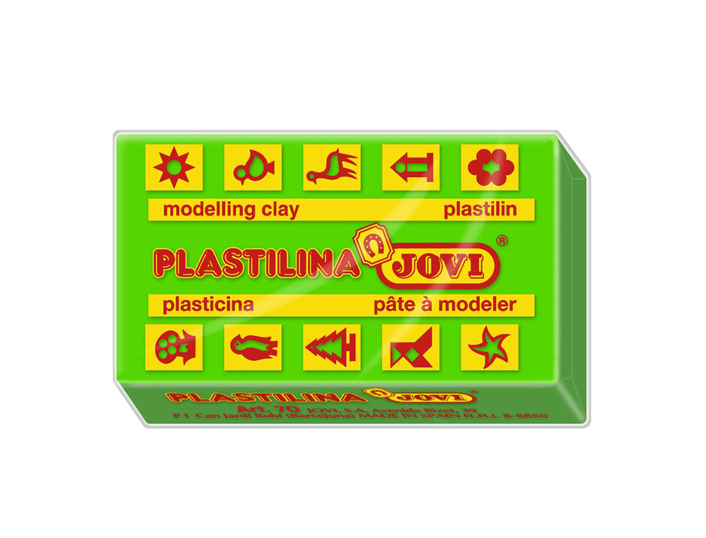 PLASTILINA JOVI 70 VERDE CLARO UNIDAD TAMAÑO PEQUEÑO