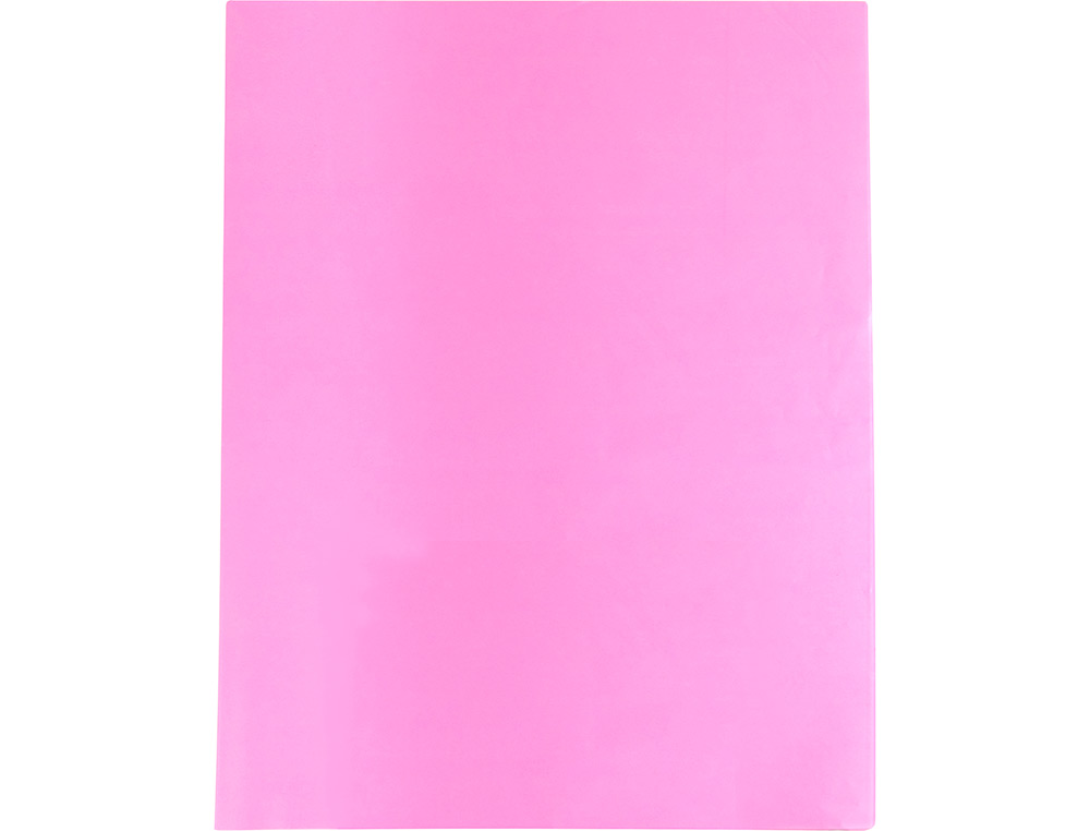 PAPEL SEDA LIDERPAPEL ROSA 52X76 CM 18 GR PAQUETE DE 25 HOJAS
