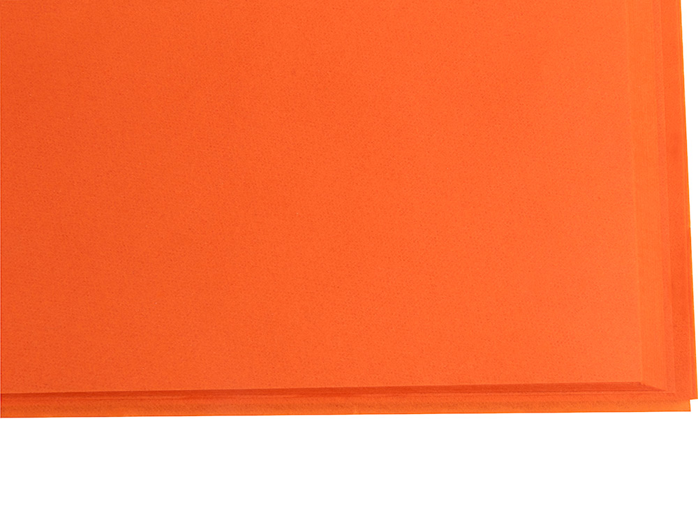 PAPEL SEDA LIDERPAPEL NARANJA 52X76 CM 18 GR PAQUETE DE 25 HOJAS