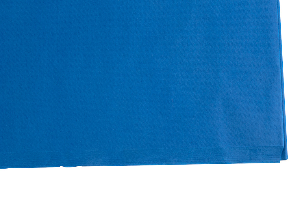 PAPEL SEDA LIDERPAPEL AZUL 52X76 CM 18 GR PAQUETE DE 25 HOJAS