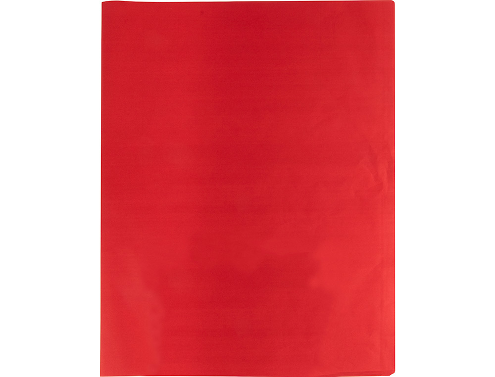PAPEL SEDA LIDERPAPEL ROJO 52X76 CM 18 GR PAQUETE DE 25 HOJAS