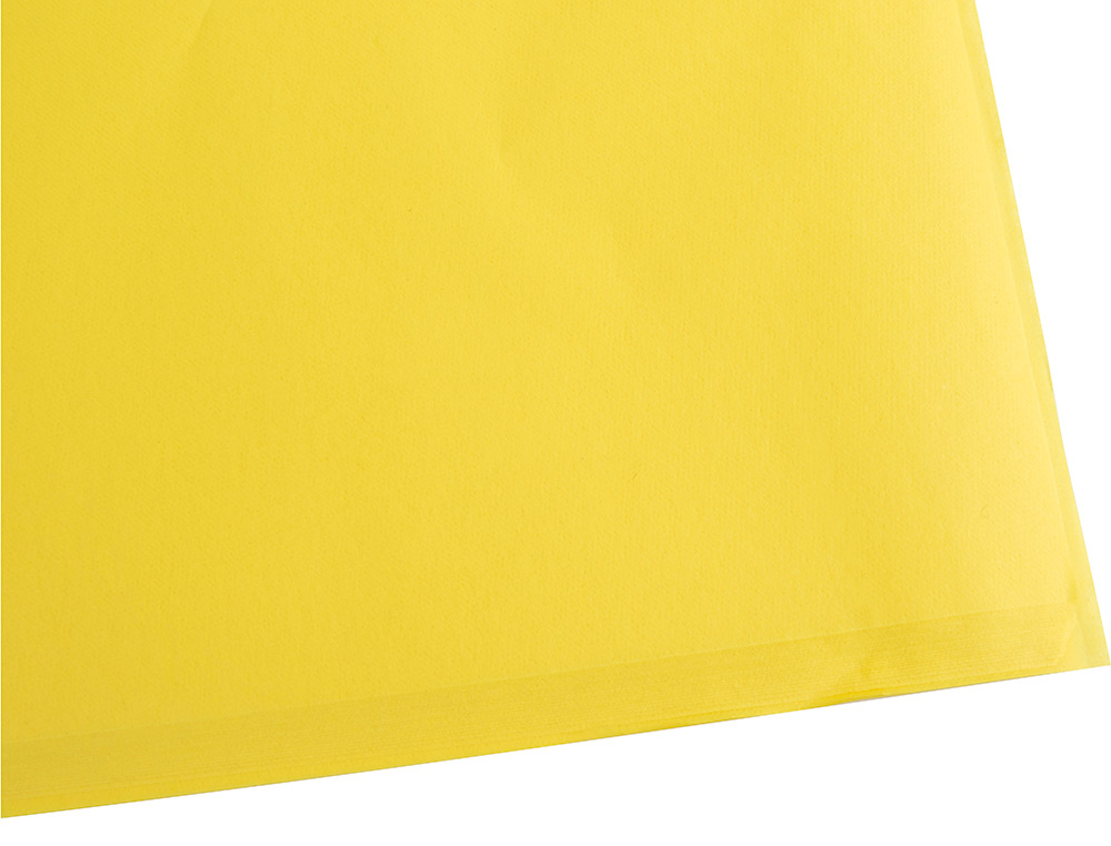 PAPEL SEDA LIDERPAPEL AMARILLO 52X76 CM 18 GR PAQUETE DE 25 HOJAS