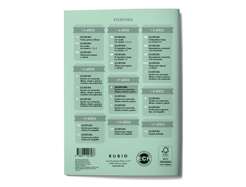 CUADERNO RUBIO CALIGRAFIA N 5