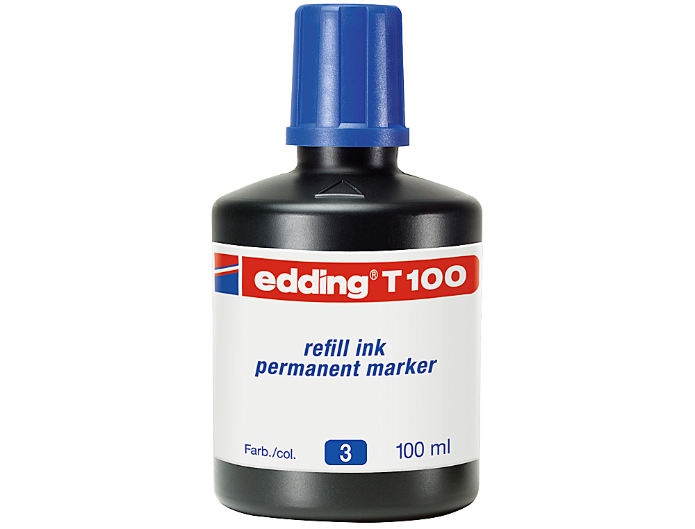 TINTA ROTULADOR EDDING T-100 AZUL BOTE 100 ML