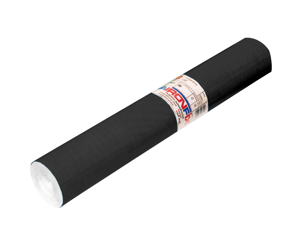 ROLLO ADHESIVO AIRONFIX UNICOLOR NEGRO MATE 67004 ROLLO DE 20 MT