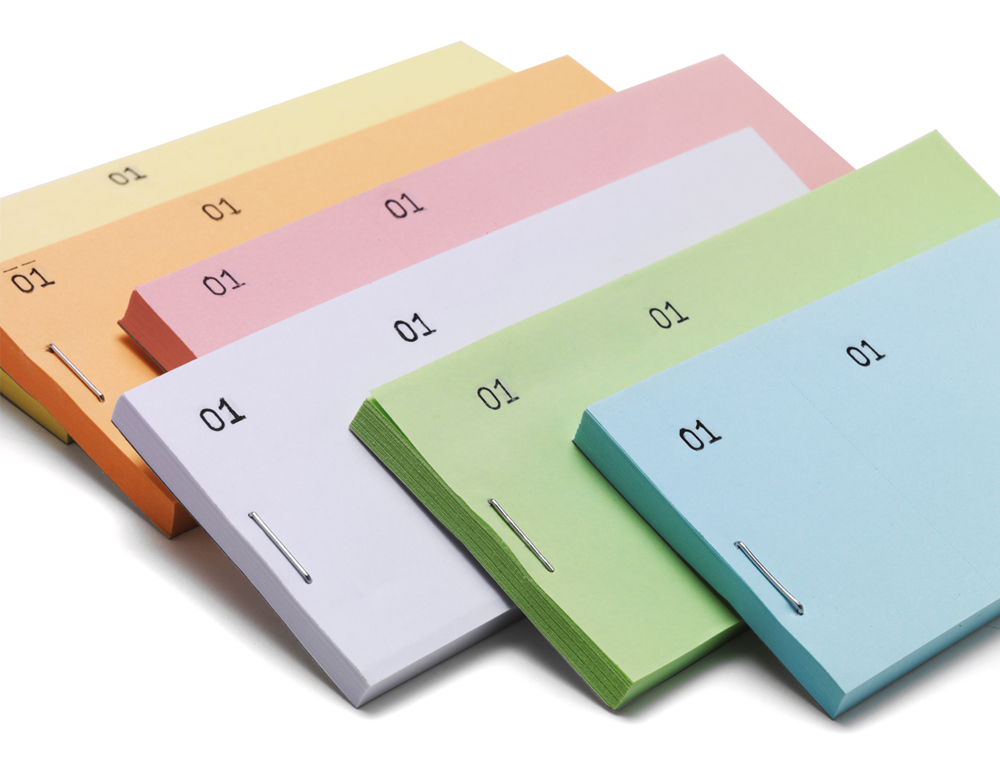 TALONARIO LIDERPAPEL MOSTRADOR 60X145 MM TL04 NARANJA CON MATRIZ