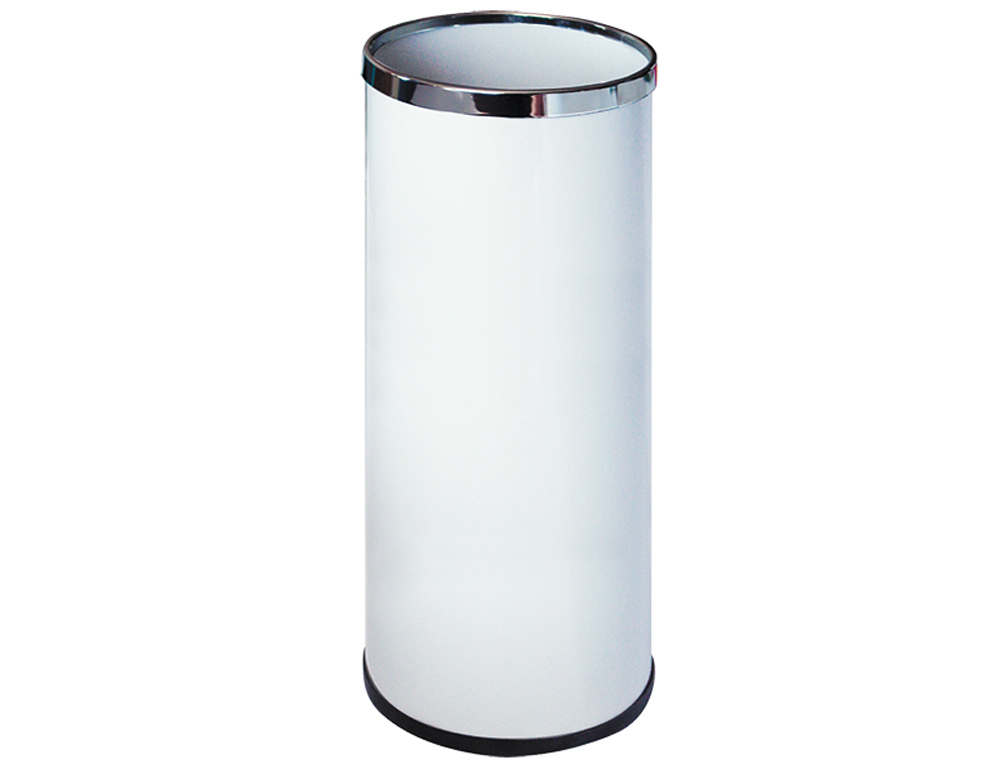 PARAGUERO METALICO 301 BLANCO AROS CROMADOS 50X21,5 CM